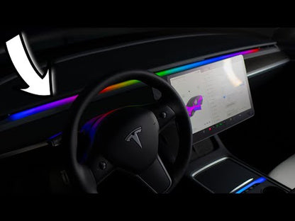 RGB Animated Dash Light Strip for Model 3 & Y